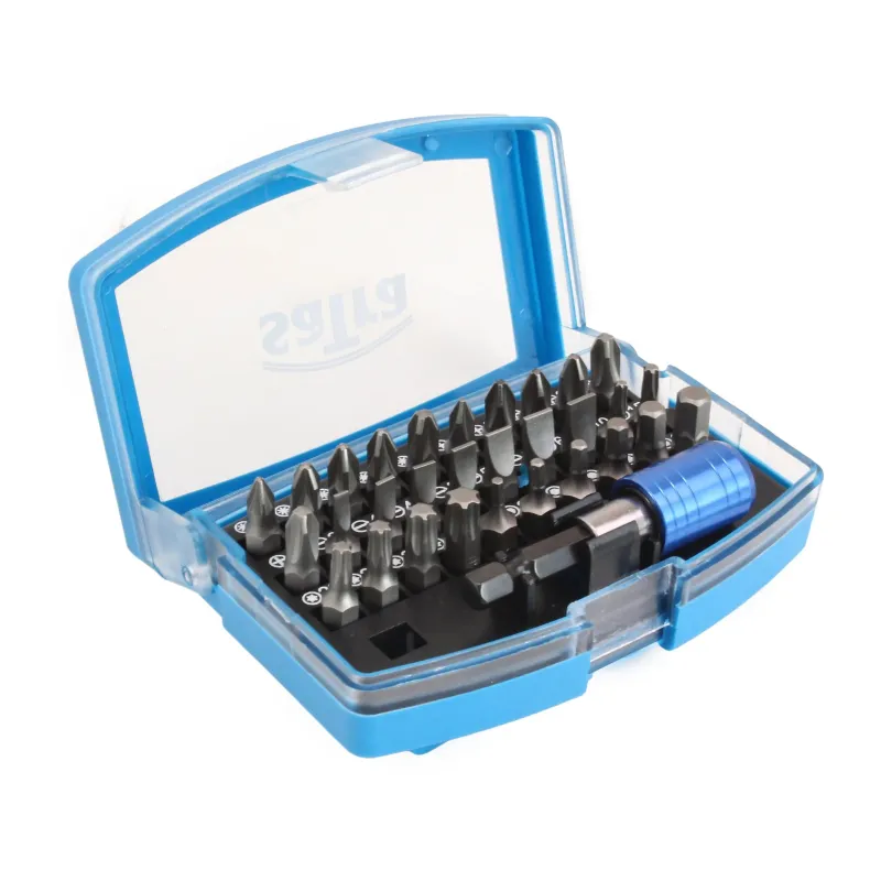 Bity do wkrętarki 31el płaskie krzyżakowe torx hex