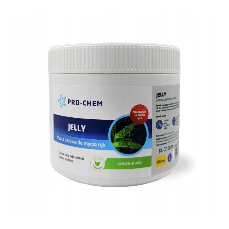 Pasta żelowa do mycia rąk bhp aloes pro-chem 500ml