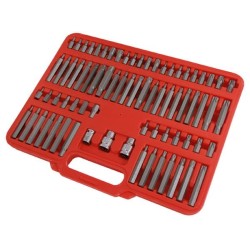 Zestaw bitów kluczy imbus spline torx 75 el bity neilsen