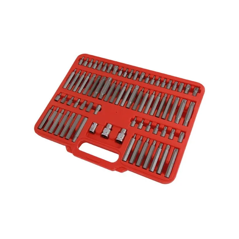 Zestaw bitów kluczy imbus spline torx 75 el bity neilsen