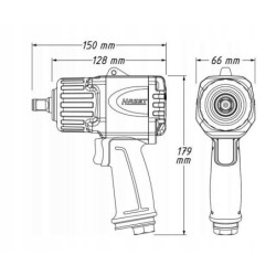 Hazet klucz pneumatyczny 1/2 udarowy 2200nm twin turbo