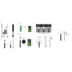 Latarka warsztatowa lampa inspekcyjna 4 końcówki led pro lena