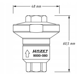 Hazet reduktor ciśnienia powietrza 10 bar