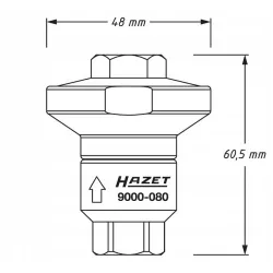 Hazet reduktor ciśnienia powietrza 10 bar