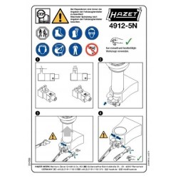 Hazet ściągacz rozpierak do układu zawieszenia uniwersalny 5-11.5mm