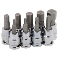 Zestaw bitów bity w nasadce klucze nasadki 3/8 trzpieniowe imbus hex h3-h14