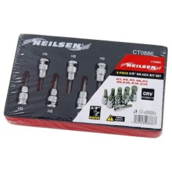 Zestaw bitów bity w nasadce klucze nasadki 3/8 trzpieniowe imbus hex h3-h14