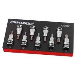 Zestaw bitów bity w nasadce klucze nasadki 1/2 trzpieniowe torx t20-t60 crv