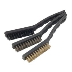Zestaw szczotek drucianych nylon mosiądz stal 3el