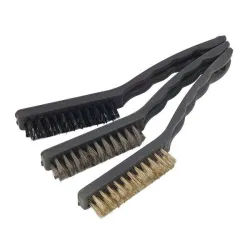 Zestaw szczotek drucianych nylon mosiądz stal 3el