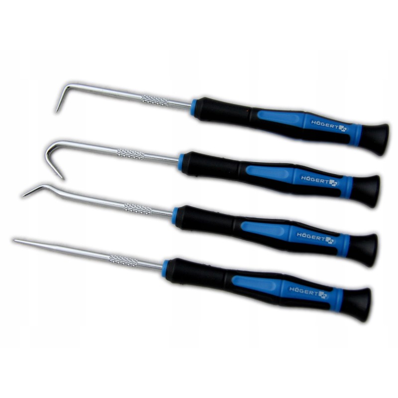 Hogert zestaw komplet haczyki do oringów uszczelek z rękojeścią 4szt