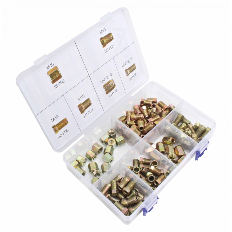 Zestaw nakrętek do przewodów hamulcowych 135 szt