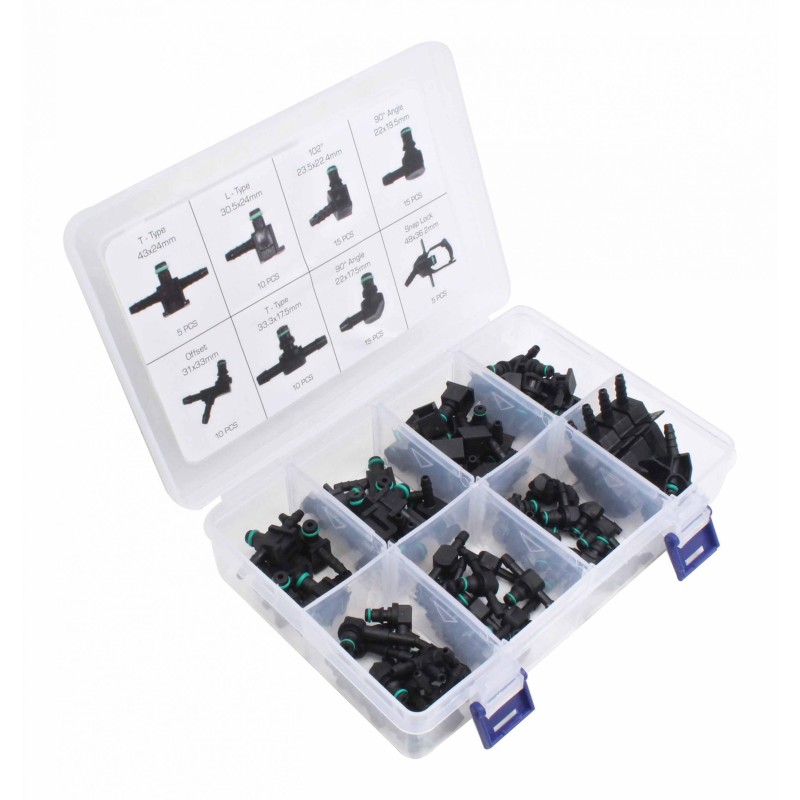 Zestaw złączek do przewodów powrotnych 85 szt