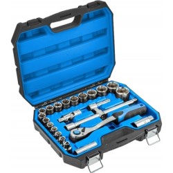 Zestaw nasadek kluczy nasadowych w walizce 24 el 8-3mm hogert