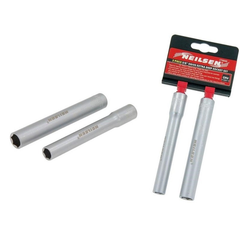 Klucze nasadowe nasadki długie 10 12 mm 120mm regulatory linki hamulca