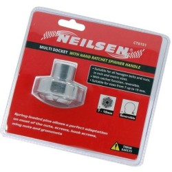 Nasadka klucz nasadowy uniwersalny 7-19mm z wielofunkcyjna grzechotka