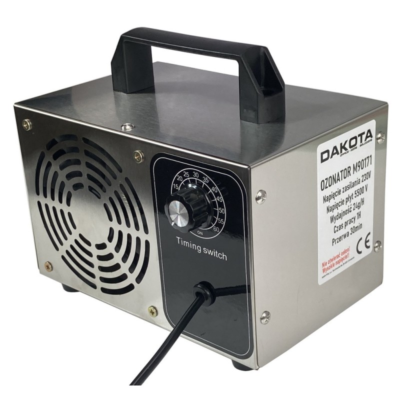 Ozonator generator ozonu oczyszczacz powietrza czasomierz 24 000 mg h
