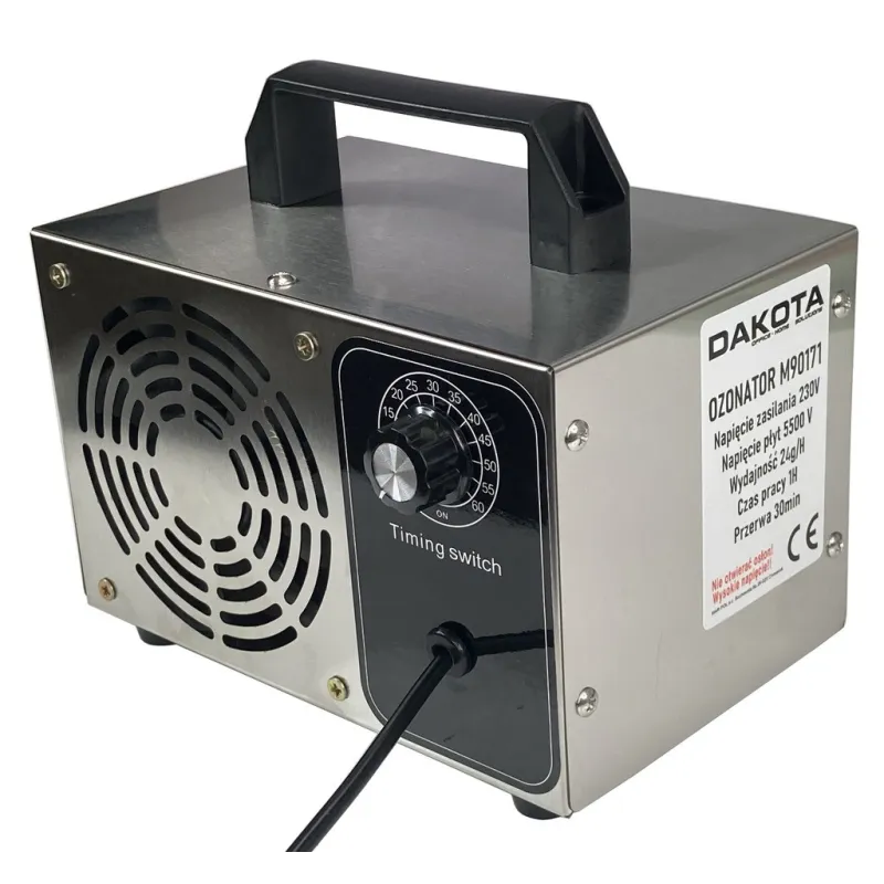 Ozonator generator ozonu oczyszczacz powietrza czasomierz 24 000 mg h