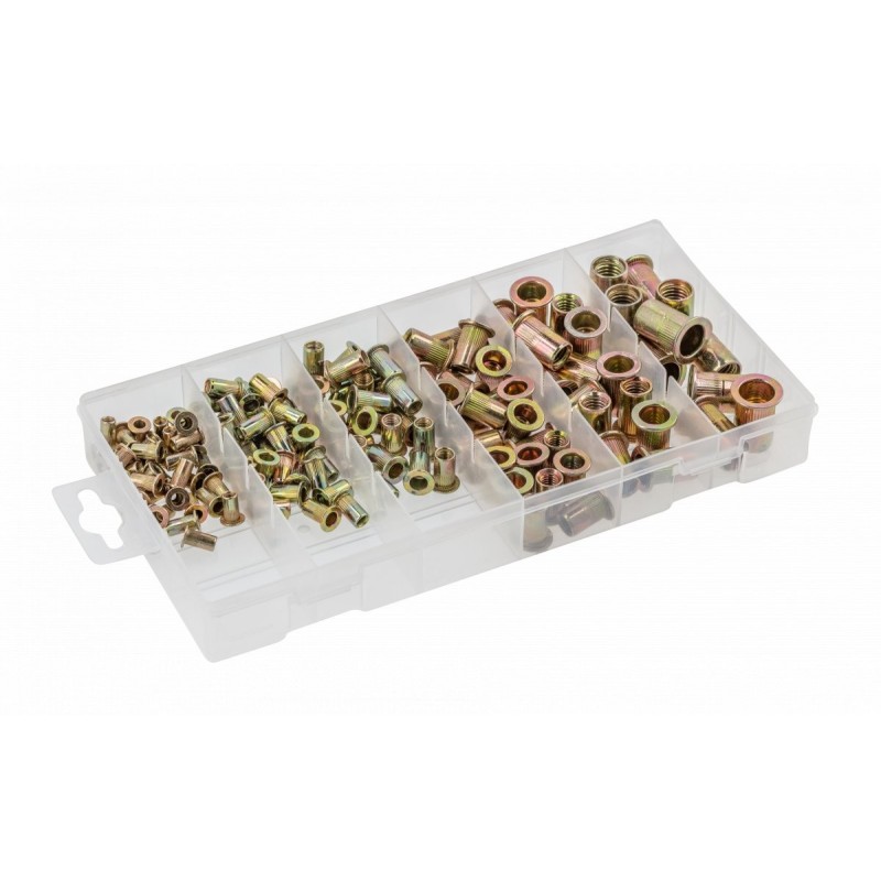 Hogert zestaw stalowych nitonakrętek 150szt