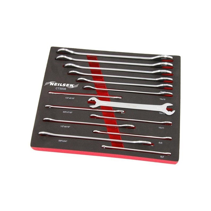 Klucze płaskie cienkie z funkcją grzechotki metryczne 6-24 calowe 1 4-3 4