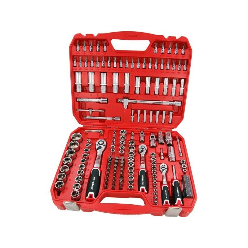 Zestaw nasadek kluczy narzędzi nasadowych walizka narzędziowa bitów 171el