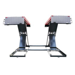 Profesjonalny podnośnik nożycowy 4T z najazdami stabilny normet 230v