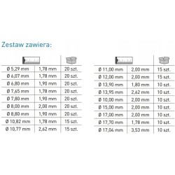 Uszczelki oringi klimatyzacji zestaw oringów 270el
