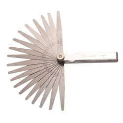 Sata szczelinomierz listkowy prosty 23 płytki 0,02 1,0 mm