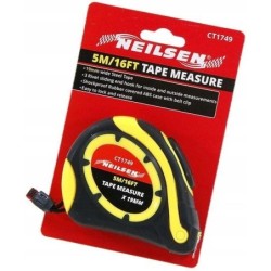 Miara zwijana taśma z blokadą miarka metrówka 5M 19MM Neilsen