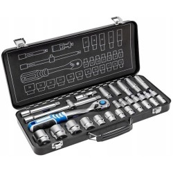 Hogert zestaw kluczy nasadek 1/2" grzechotka 29szt.