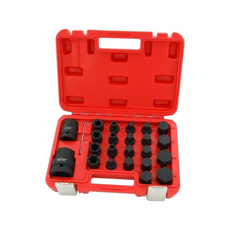 Zestaw kluczy klucze nasadki bity imbus h14-h32 torx t60-t100 spline