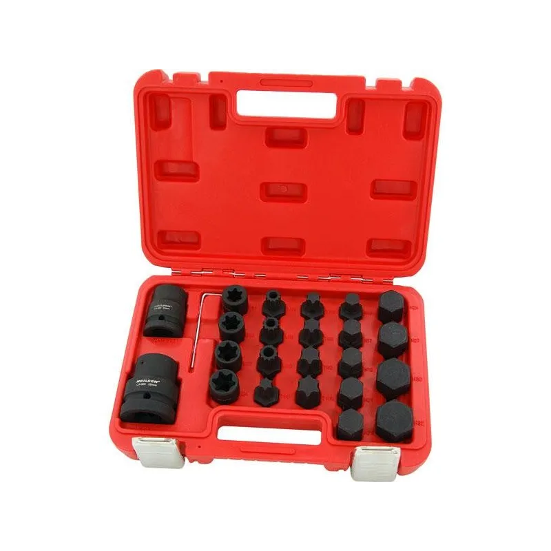 Zestaw kluczy klucze nasadki bity imbus h14-h32 torx t60-t100 spline