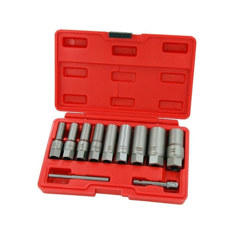 Zestaw nasadek kluczy obrobionych uszkodzonych zniszczonych śrub długie