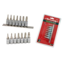 Zestaw bitów wykrętaków obrobionych uszkodzonych śrub torx t10-t40 neilsen