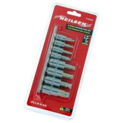 Zestaw bitów wykrętaków obrobionych uszkodzonych śrub imbus hex 3-10mm