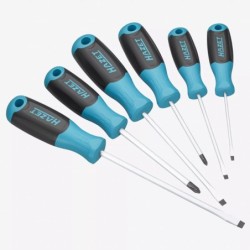 Hazet zestaw wkrętaków wkrętaki płaskie krzyżakowe śrubokręty 6el mocne