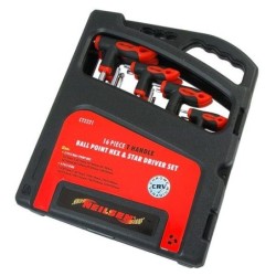 Zestaw torx i imbus z rączką w walizce neilsen