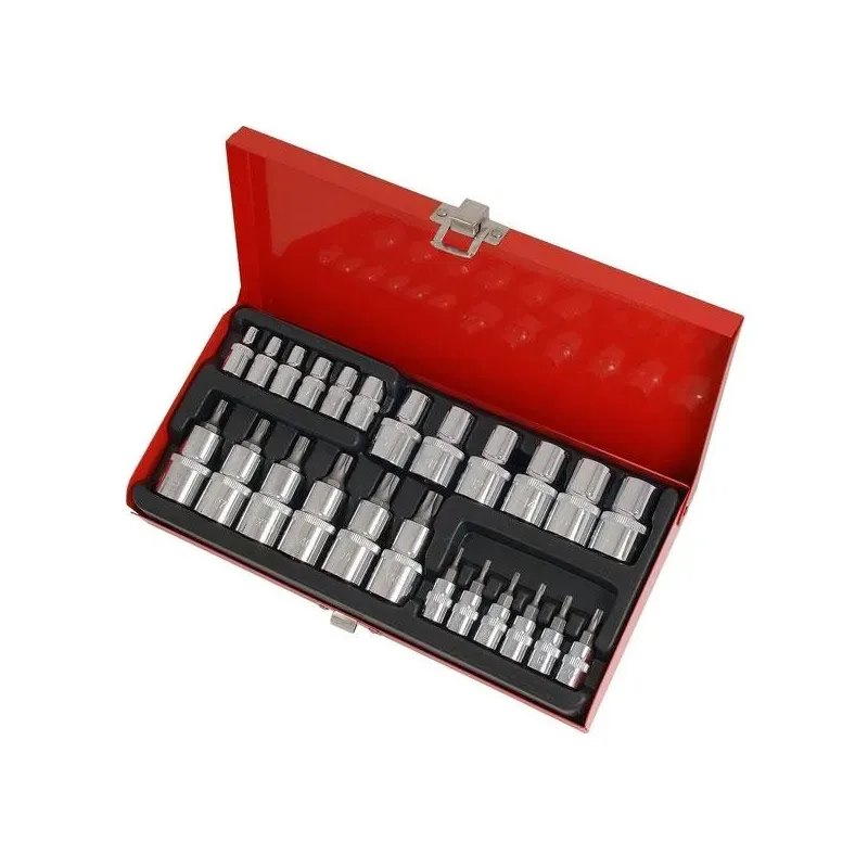 Nasadki klucze torx torx-e e4-e18 t7-t50 25 el