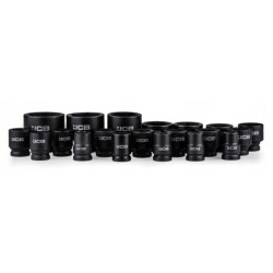 Zestaw narzędzi kluczy udarowych 3/4″ i 1" (26el) (6kąt) w walizce 17-65mm