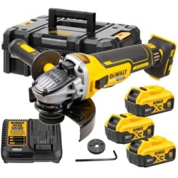Szlifierka kątowa akumulatorowa dewalt 125mm 18v 3x 5.0ah zestaw