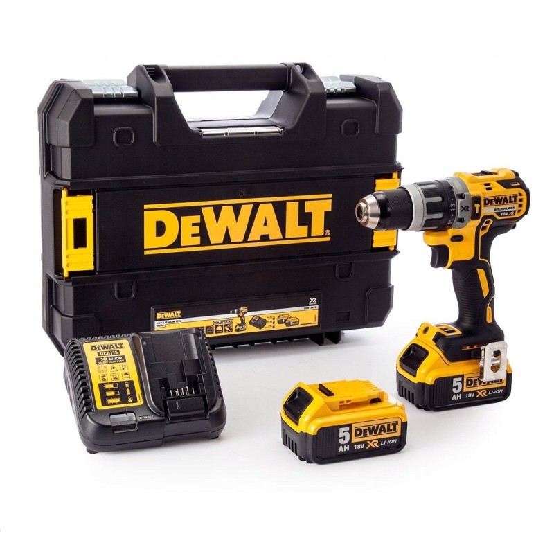 Wiertarko wkrętarka akumulatorowa dewalt 18v xr 70nm 2x5.0ah zestaw
