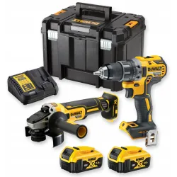 Zestaw combo wiertarko wkrętarka szlifierka kątowa 18v 2x 5.0 ah dewalt