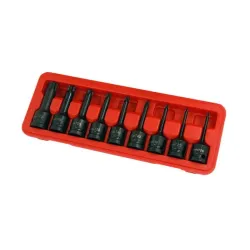 Set of torx t20-t70 pin punch bits