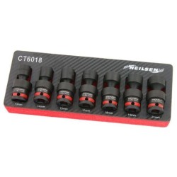 Socket spanner set 13-21mm 1/2 ball joint neilsen