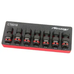Socket spanner set 13-21mm 1/2 ball joint neilsen