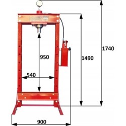 Prasa 30t hydrauliczna podwójny napęd szybko wolno