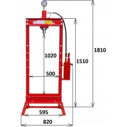Prasa hydrauliczna 20 ton podwójny napęd