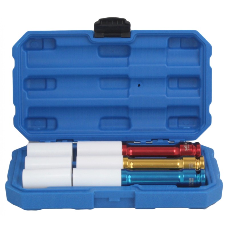 Nasadki do felg aluminiowych 1 2 długie 150 mm satra