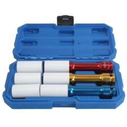 Nasadki do felg aluminiowych 1/2" długie 150 mm satra