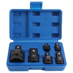 Impact adapters 6 el. 1/4 3/8" 1/2" 3/4"